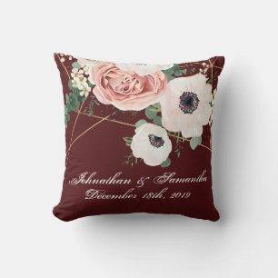 Vino geométrico Cojín decorativo personalizado de 