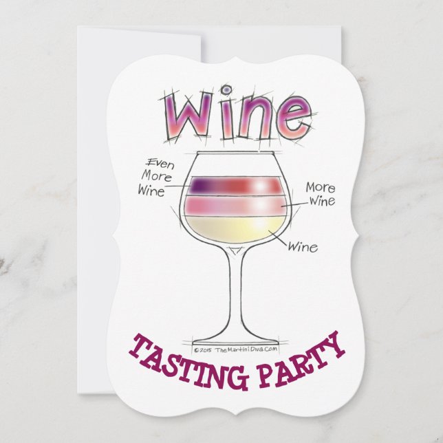 VINO, MÁS VINO, INCLUSO MÁS INVITACIONES DE VINOS. (Anverso)