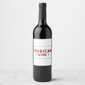 'Vino muricano (blanco) - Etiqueta de vino del 4 d