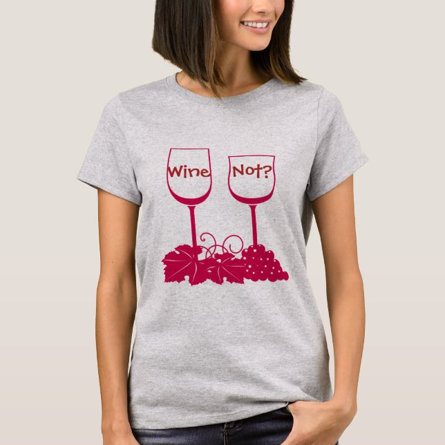 ¿Vino No? Camiseta (Anverso)