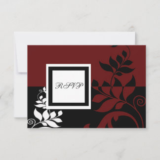 Vino Rojo Boda Blanca Negra RSVP