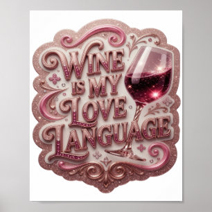 VINO ROSADO CRISP ES MI LENGUAJE DE AMOR Arte wear