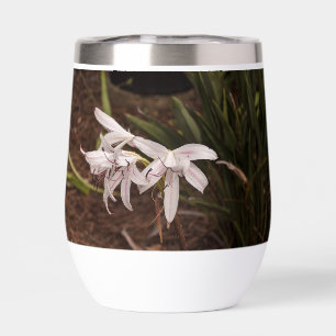 Vino sin vapor Tumbler w Lilies