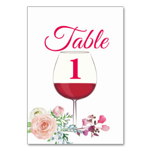 vino tinto, boda, cumpleaños, tarjeta de mesa