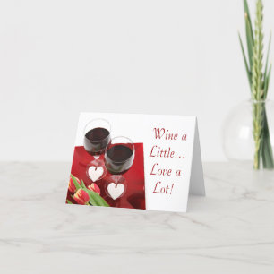 Vino un poco... ¡Me encanta mucho! Tarjeta pequeña