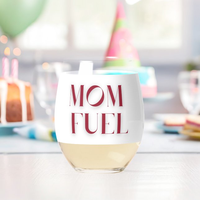 Vino Vaso de Bebida Combustible para Mamá (Insitu (Cumpleaños))