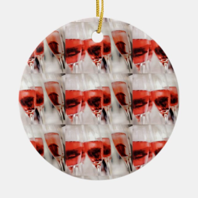 VINO VINO Y MÁS ORNAMENTO DE ÁRBOL DE VINO (Frente)