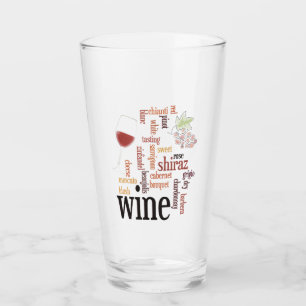 Vino Word Cloud Design Bebe Vidrio