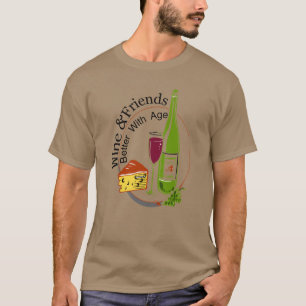 Vino y amigos, camiseta