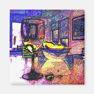 Vino y Lemones I - Refrigerador imán