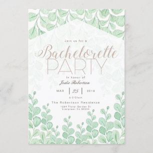 Vinos de jardín   Invitación a la Bachelorette Par