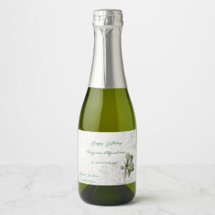 Vinos Espumosos Delicadas etiquetas botánicas de bebidas para fies