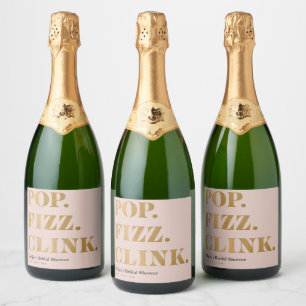 Vinos Espumosos Etiquetas de Vino Espumoso para Brunch Nupcial con