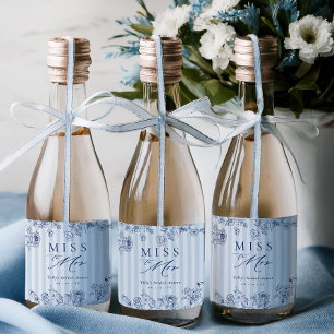 Vinos Espumosos Etiquetas para Botellas Mini Something Blue para D