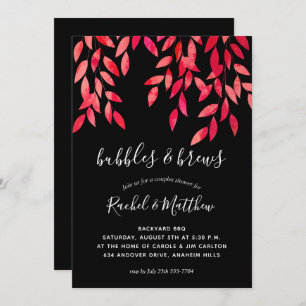 Vinos rosados calientes en ducha de matrimonio par