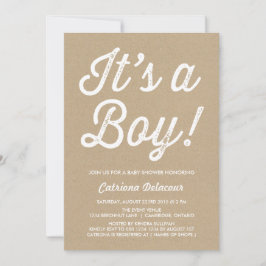 VINTACIÓN RÚSTICA | ES UNA INVITACIÓN DE BABY SHOW