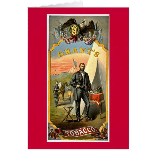 Vintage 1874 del anuncio del tabaco de las (Frente)