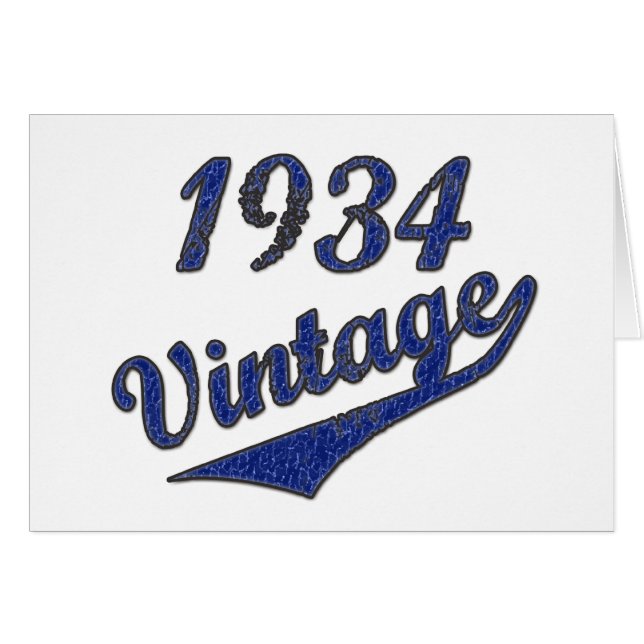 Vintage 1934 (Anverso (Horizontal))
