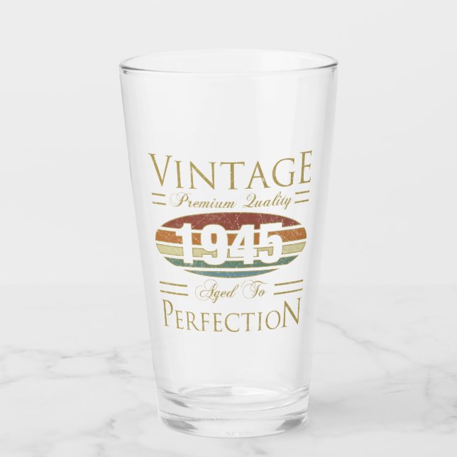 Vintage 1945 80º cumpleaños (Anverso)