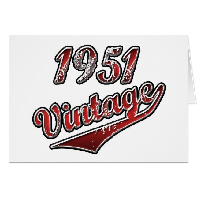 Vintage 1951 (Anverso (Horizontal))