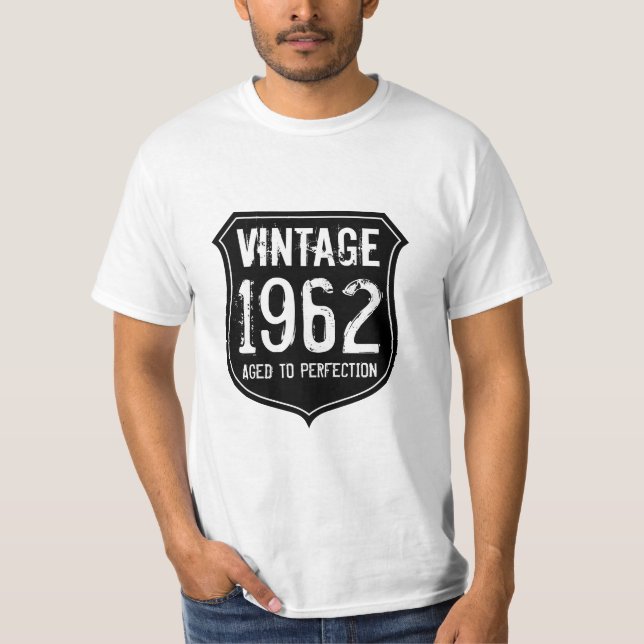 Vintage 1962 de edad avanzada camiseta para hombre (Anverso)