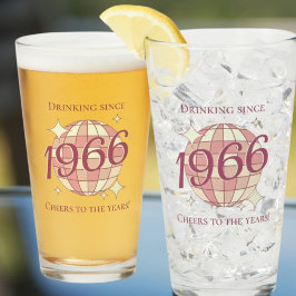 Vintage 1966 60 cumpleaños cerveza retro púrpura