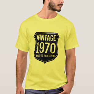 Vintage 1970 de edad a perfección camiseta para ho