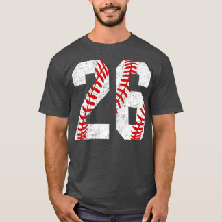 Vintage 26 Laces de Béisbol Mamá Jersey