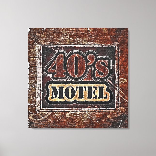 Vintage 40's Motel - Lienzo envuelto (Anverso)
