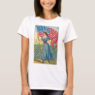Vintage 4to de la camiseta de la mujer de julio