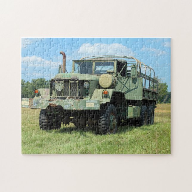 Vintage 6x6 rompecabezas militar del camión de 5 (Horizontal)