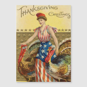 Vintage Acción de Gracias American Greing