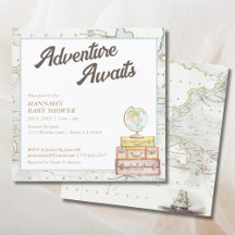 Vintage Adventure espera la invitación de Baby Sho