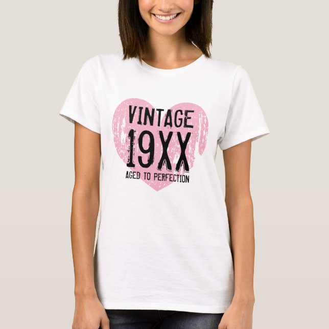Vintage Aged to perfection mujeres Camisa de cumpl (Anverso)