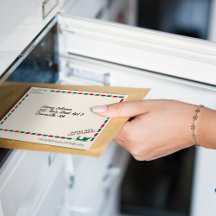 Vintage Airmail Shipping From Santa Navidades