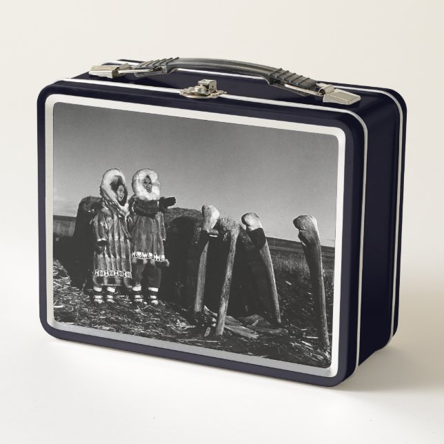 Vintage Alaska Fraude eskimo arctic sod igloo (Anverso)