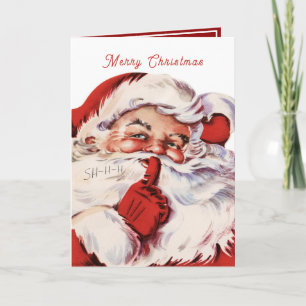 Vintage Alegre Papá Noel, Navidad