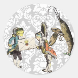 Vintage Alice In Wonderland PEGATINA