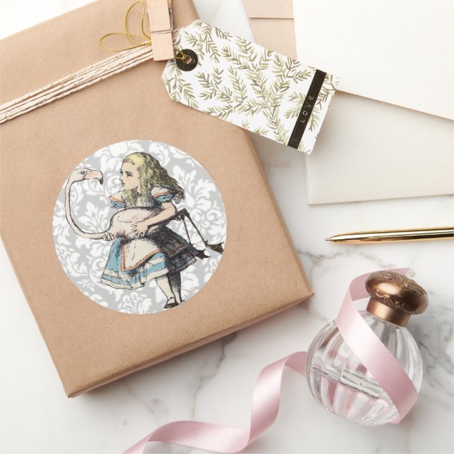 Vintage Alice In Wonderland PEGATINA (Regalar)