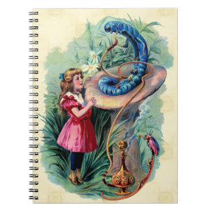 Vintage Alicia en cuaderno del país de las
