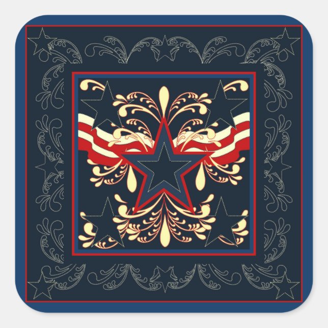 Vintage All American Pegatina (Anverso)