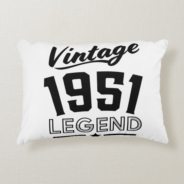 Vintage almohada de acento de los años 50 (Anverso)