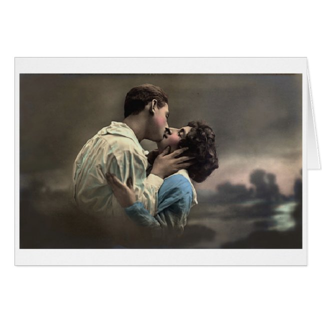 Vintage - amantes en la noche, (Anverso (Horizontal))