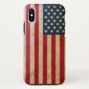 Vintage American Flag Apple iPhone 13 Funda