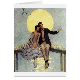 Vintage - amor iluminado por la luna,