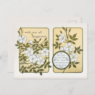 Vintage Año Nuevo Y Saludos De Navidad