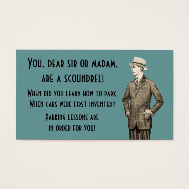 Vintage Aprenda A Estacionar (Frente)