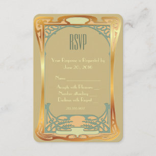 Vintage Art Deco RSVP ~ Gatsby Inspirado
