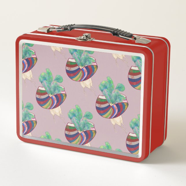 Vintage Art Lunch Box Red (Anverso)