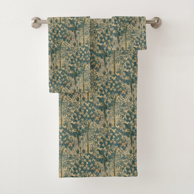 Vintage Art Nouveau Macaw Pattern by Walter Crane (In situ)